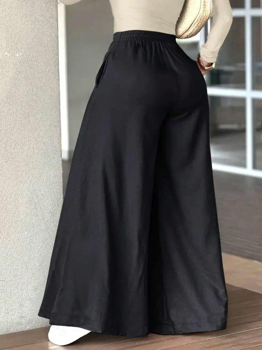 SHEIN CZARNE SPODNIE CASUAL S06__L