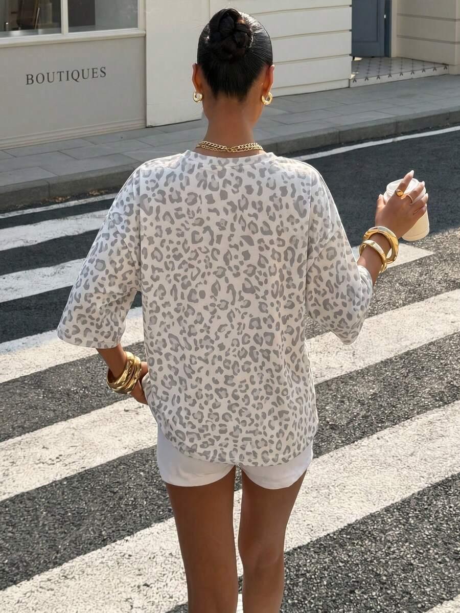 SHEIN LUŹNA BLUZKA ANIMAL PRINT S06__M