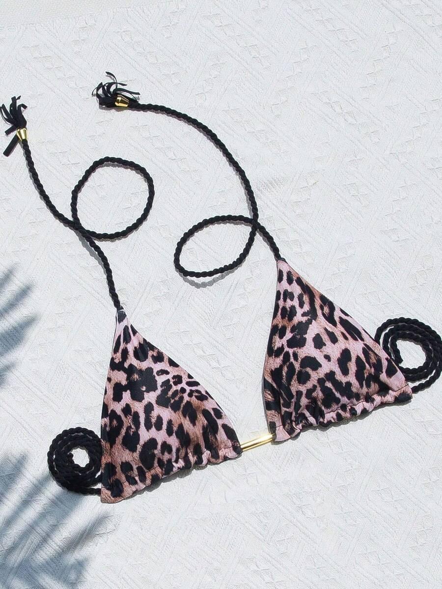 SHEIN DWUCZĘŚCIOWY STRÓJ KĄPIELOWY ANIMAL PRINT S06__M
