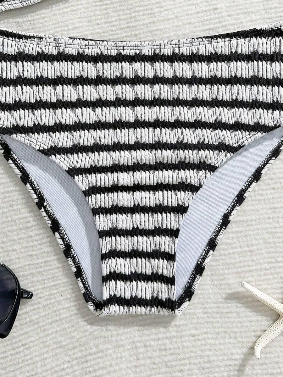 SHEIN DWUCZĘŚCIOWY STRÓJ KĄPIELOWY PASKI S09__140