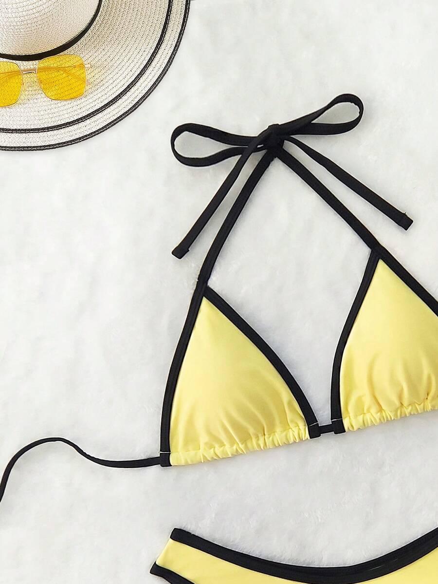 SHEIN DWUCZĘŚCIOWY STRÓJ KĄPIELOWY S09__M