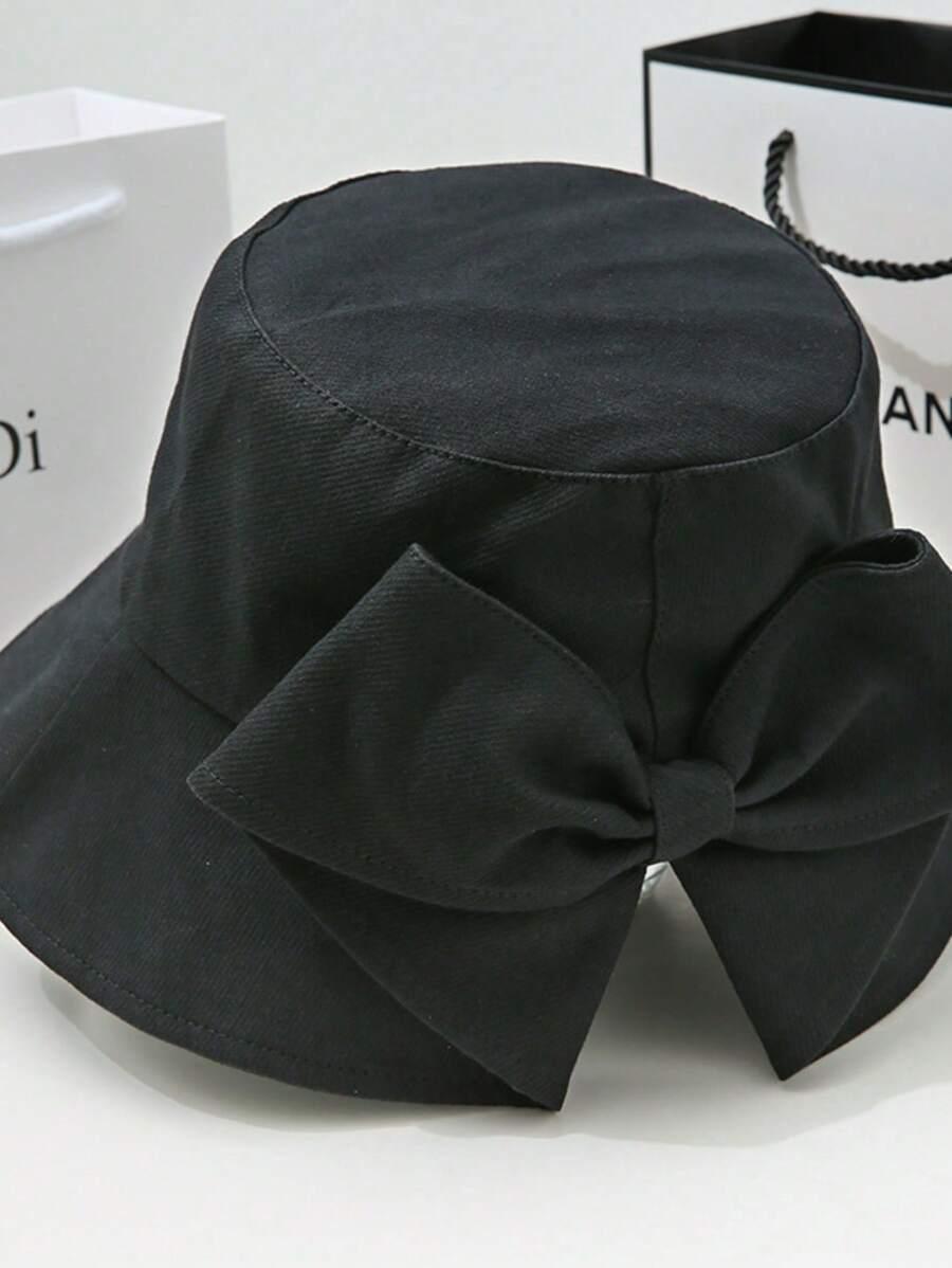 SHEIN CZARNY KAPELUSZ KOKARDA S07__56