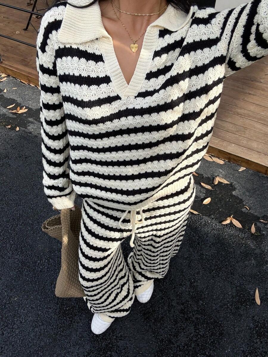 SHEIN SWETER SPODNIE KOMPLET S06__M