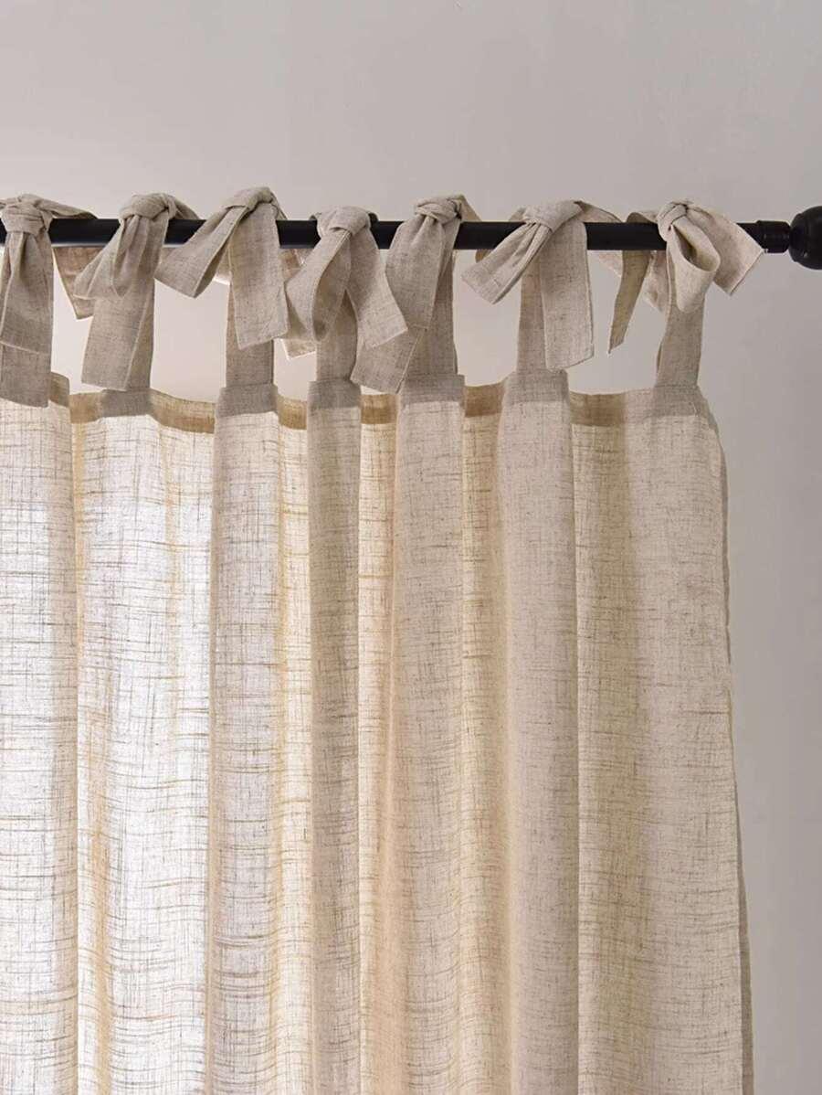 SHEIN BEŻOWA FIRANKA TEKSTURA 1-PACK S07__132X213CM