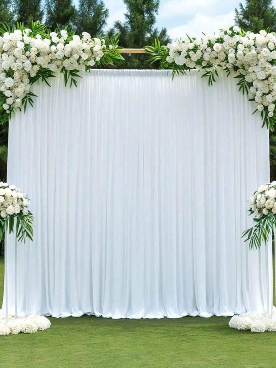 SHEIN BIAŁA KURTYNA DEKORACJA S07__200X200CM