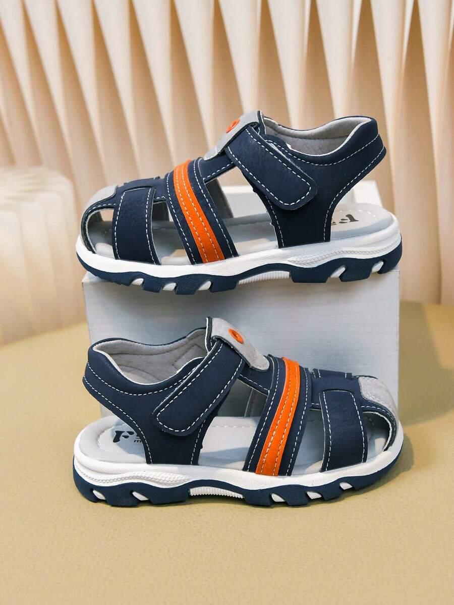 FASHION NIEBIESKIE SANDAŁY RZEP S06__24