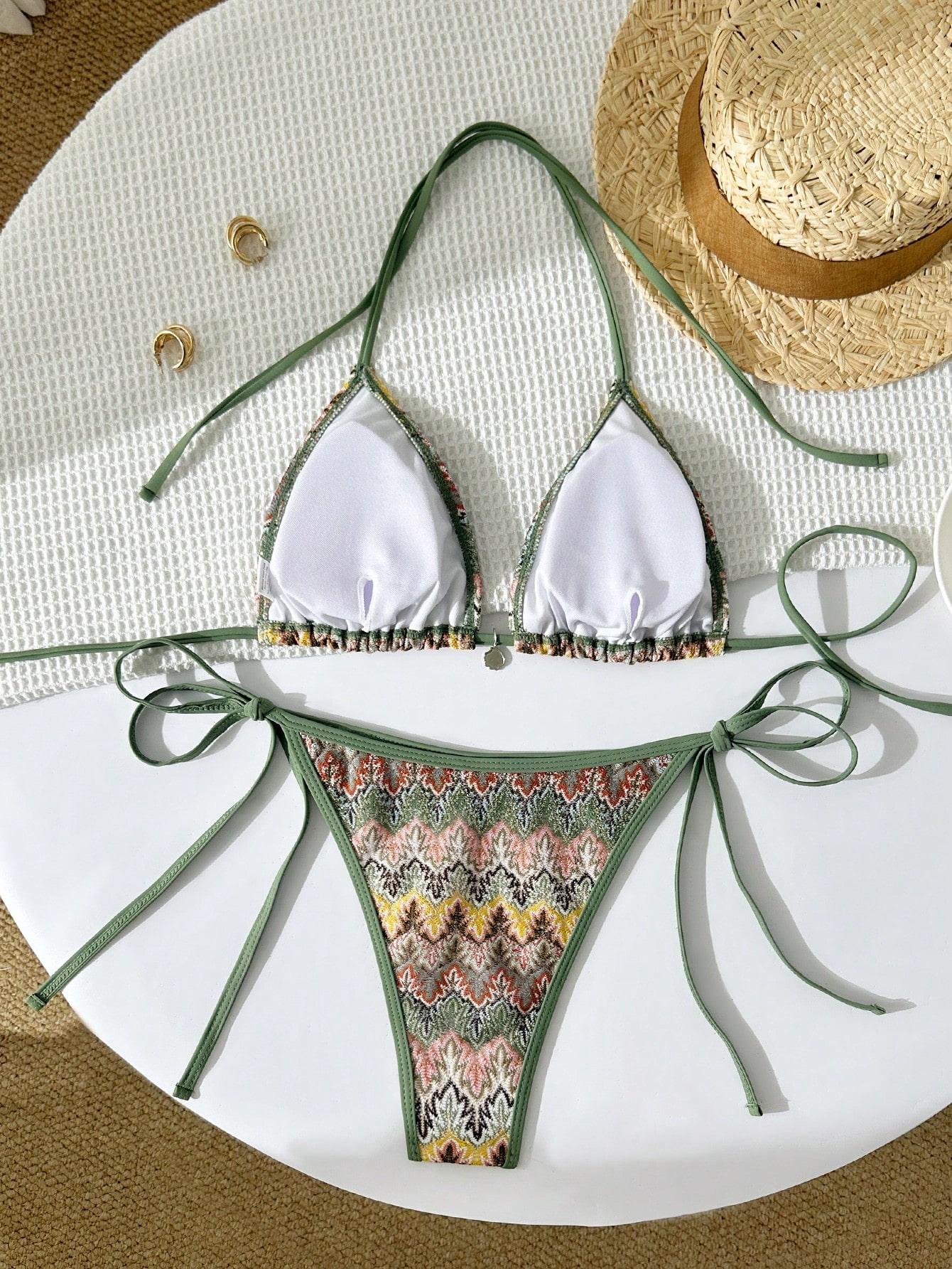 SHEIN DWUCZĘŚCIOWY STRÓJ KĄPIELOWY S09__M