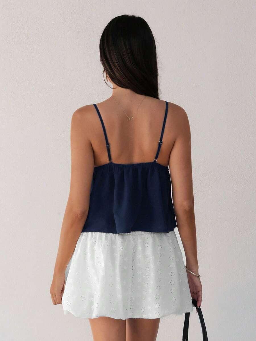 SHEIN TOP NA RAMIĄCZKACH S06__XS
