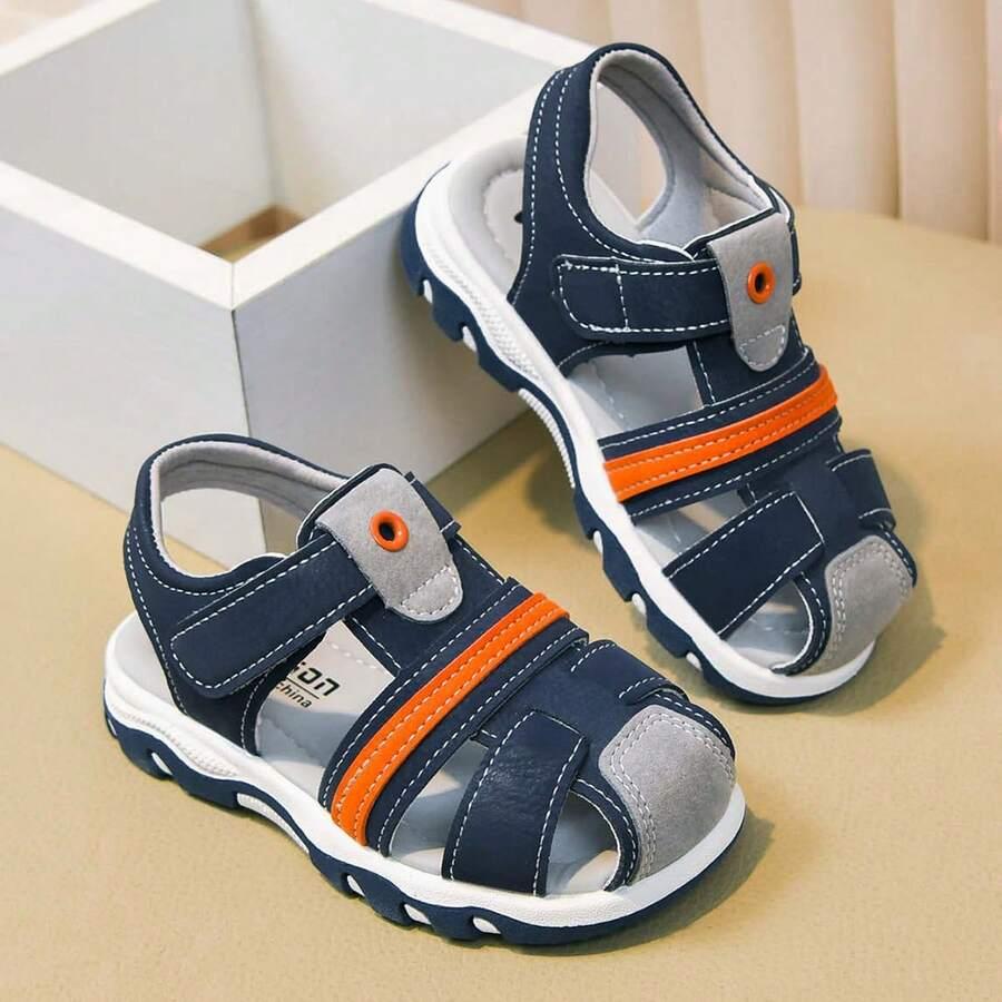 FASHION NIEBIESKIE SANDAŁY RZEP S06__24