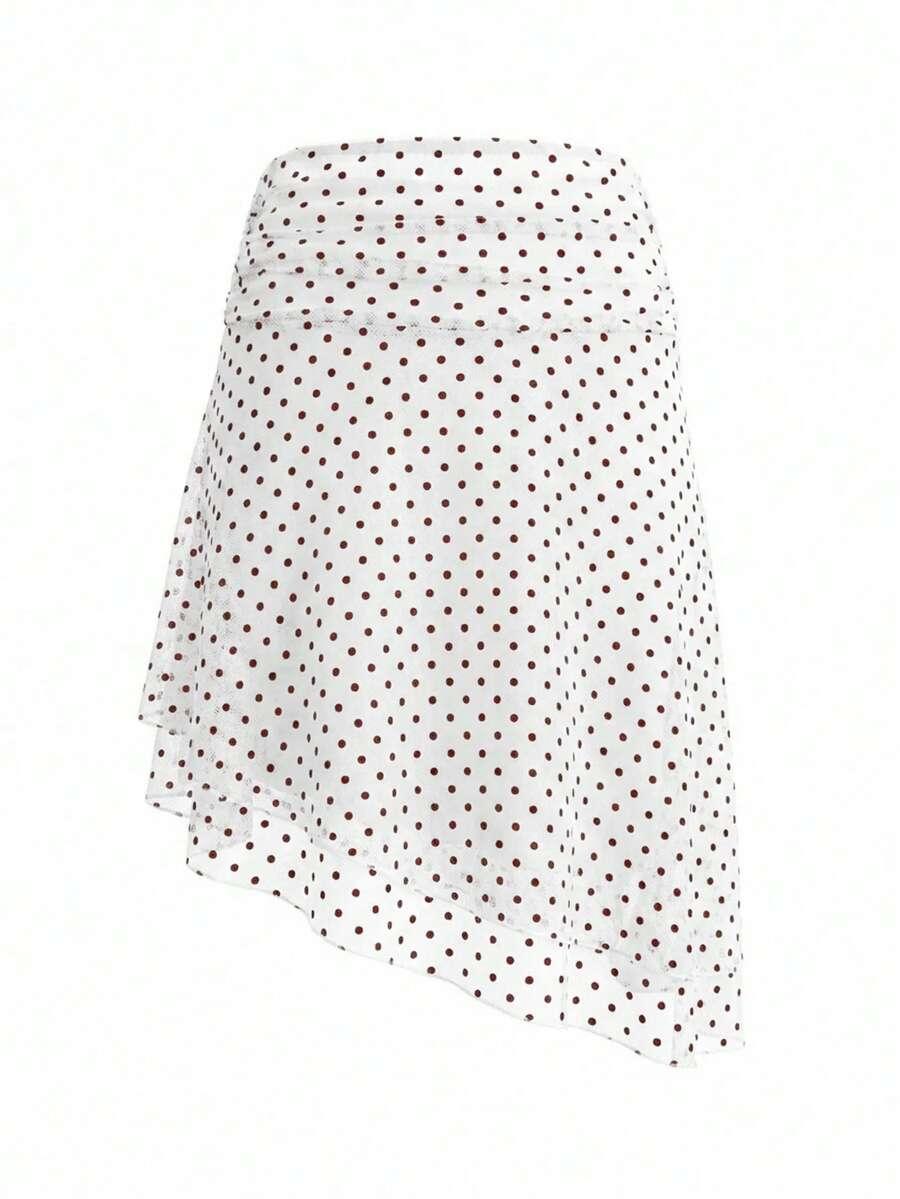 SHEIN SPÓDNICA W GROSZKI S09__S