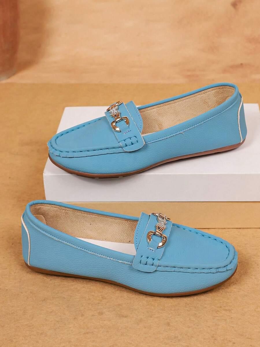 SHEIN NIEBIESKIE MOKASYNY ZDOBIENIE PK01__39,5