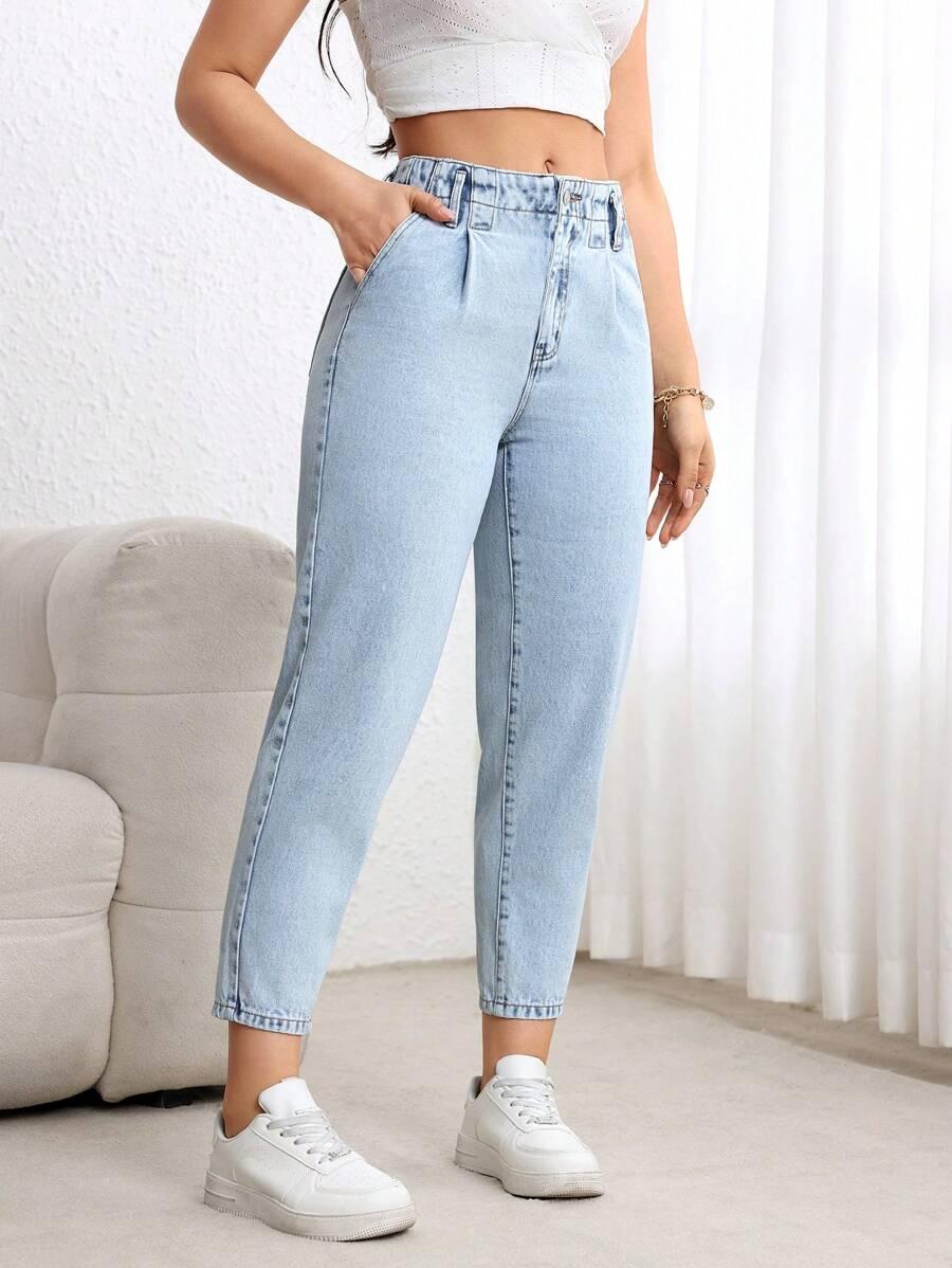 SHEIN NIEBIESKIE SPODNIE JEANS S06__L