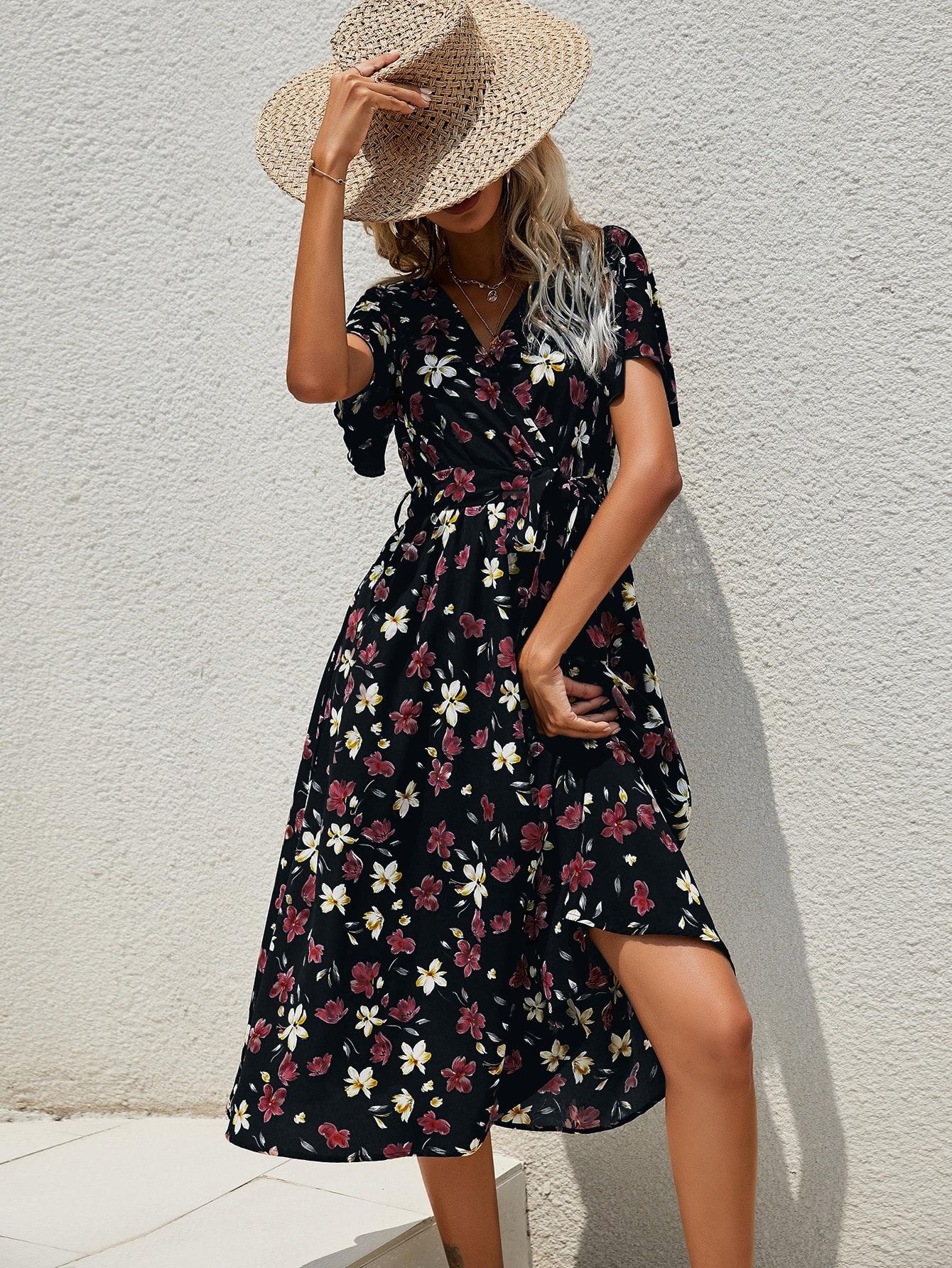 SHEIN MIDI SUKIENKA WZÓR S06__L
