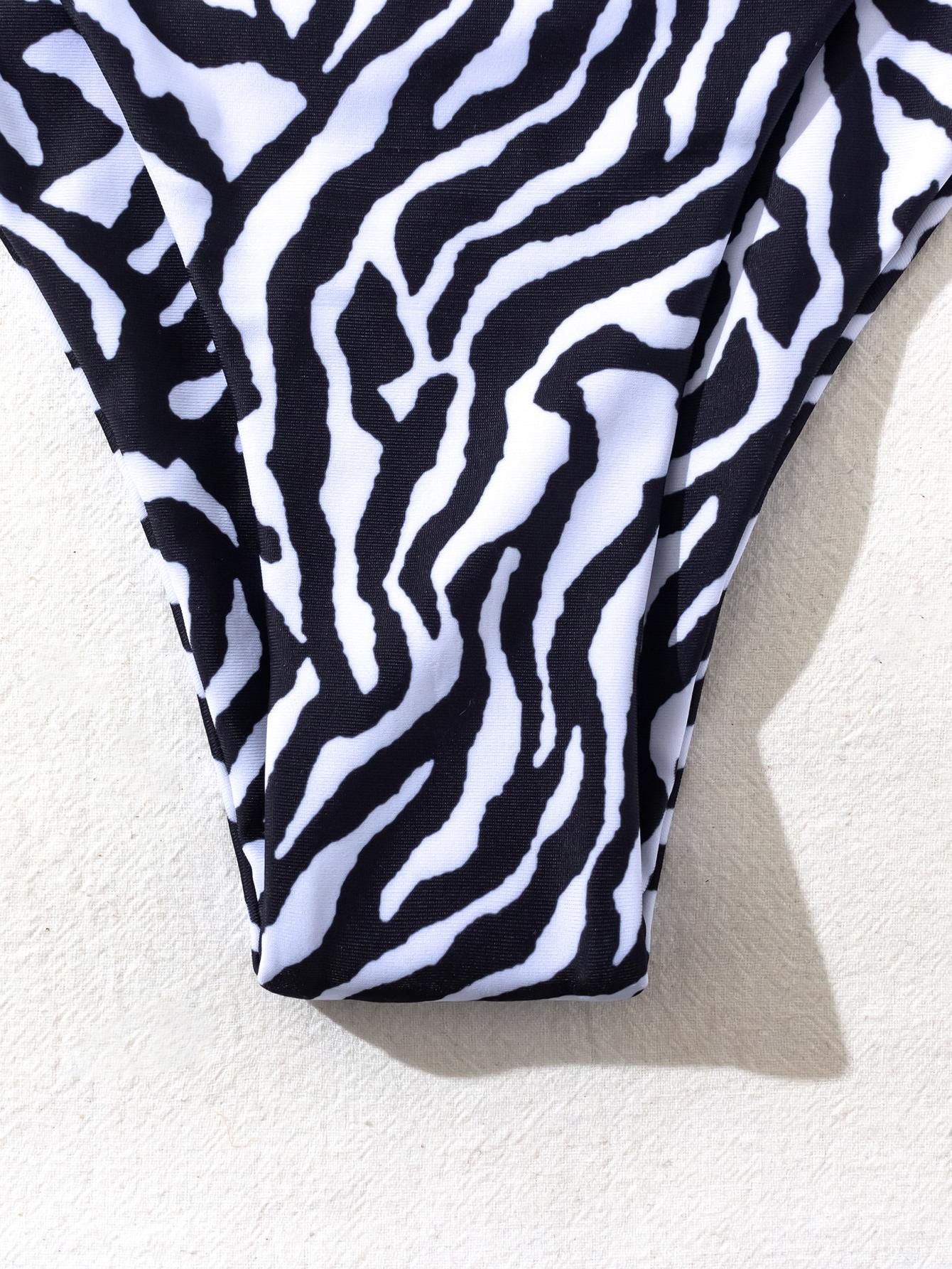 SHEIN DÓŁ OD BIKINI ANIMAL PRINT S09__M