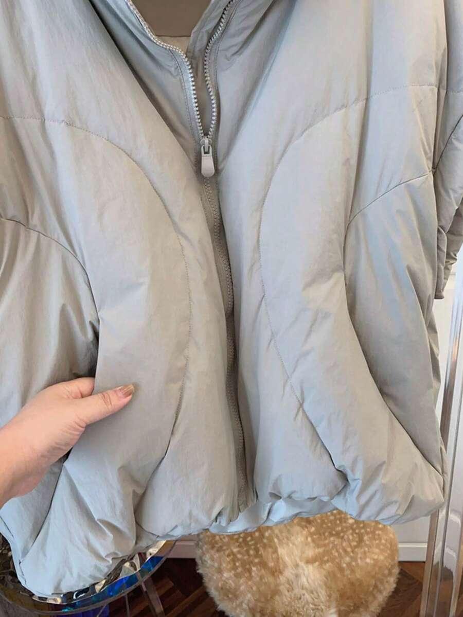 SHEIN SZARA KAMIZELKA ZAMEK S06__XL