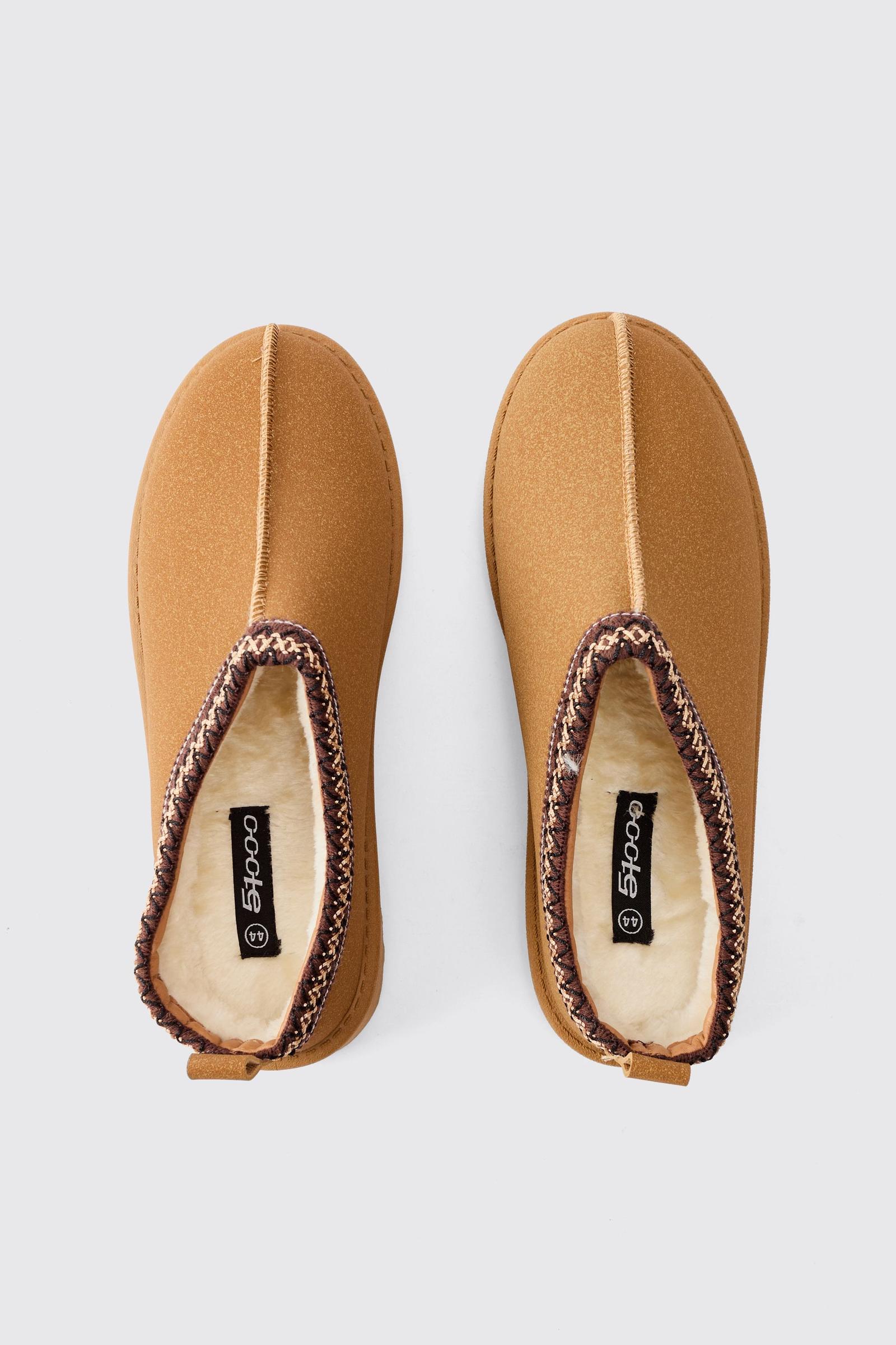 BOOHOO BRĄZOWE WSUWANE KAPCIE W01__40