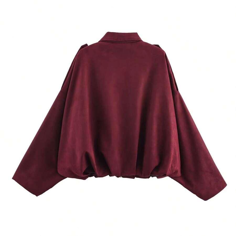 SHEIN BORDOWA KURTKA ZAMEK W01__S