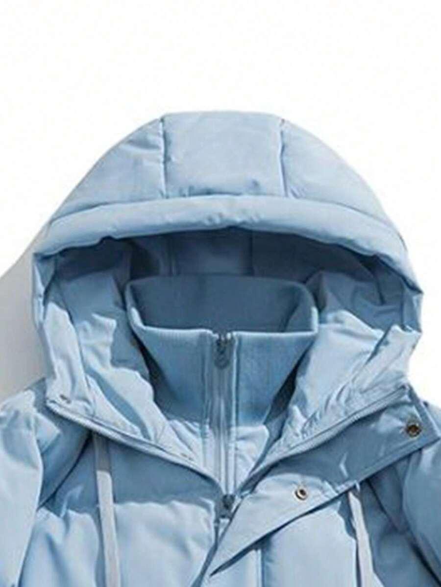 SHEIN NIEBIESKA KURTKA KAPTUR W01__XS