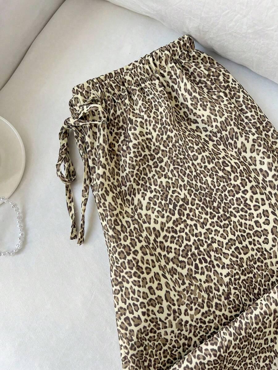 SHEIN SPODNIE ANIMAL PRINT S06__L