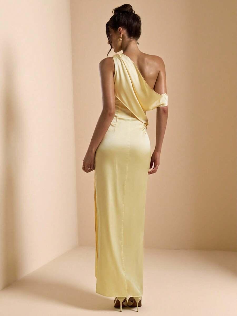 SHEIN ŻÓŁTA MAXI SUKIENKA S06__M