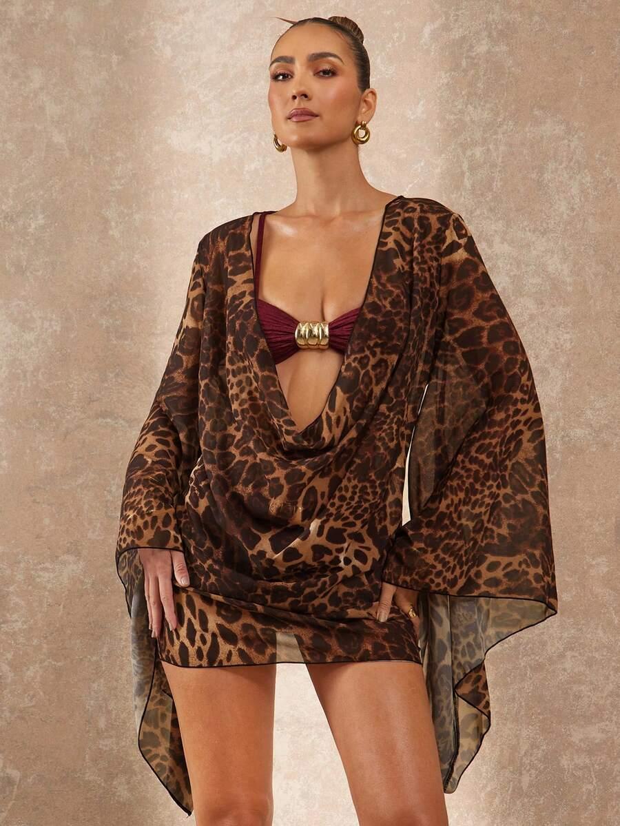 LUMALEX MINI SUKIENKA LEOPARD PRINT S06__S