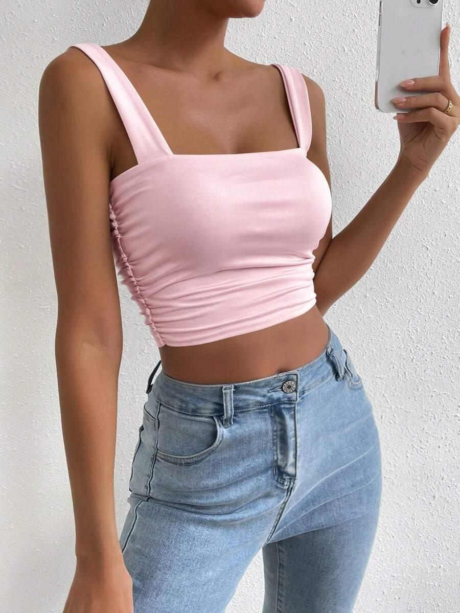 SHEIN TOP NA RAMIĄCZKACH S06__S