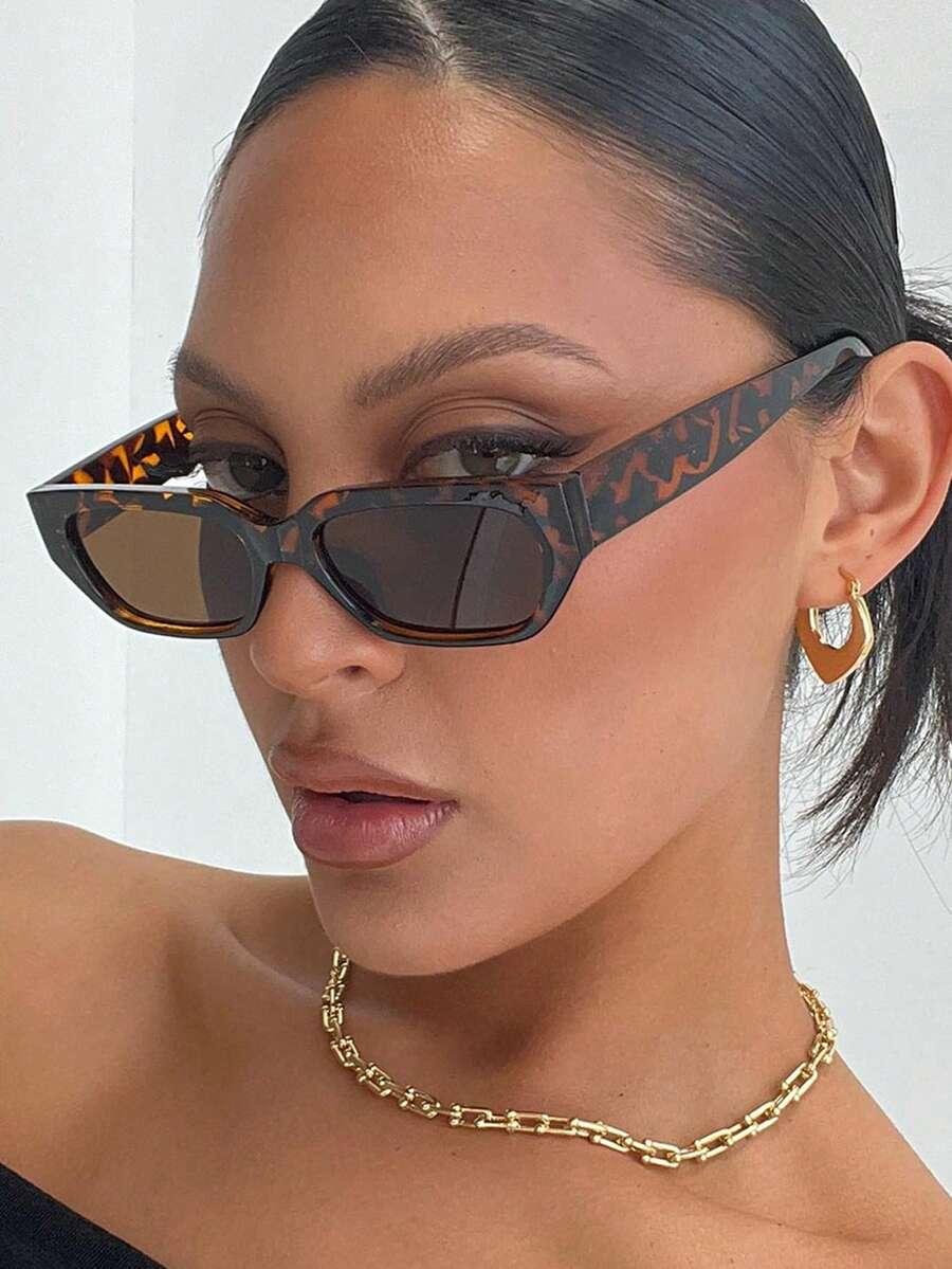 SHEIN OKULARY PRZECIWSŁONECZNE ANIMAL PRINT S07__