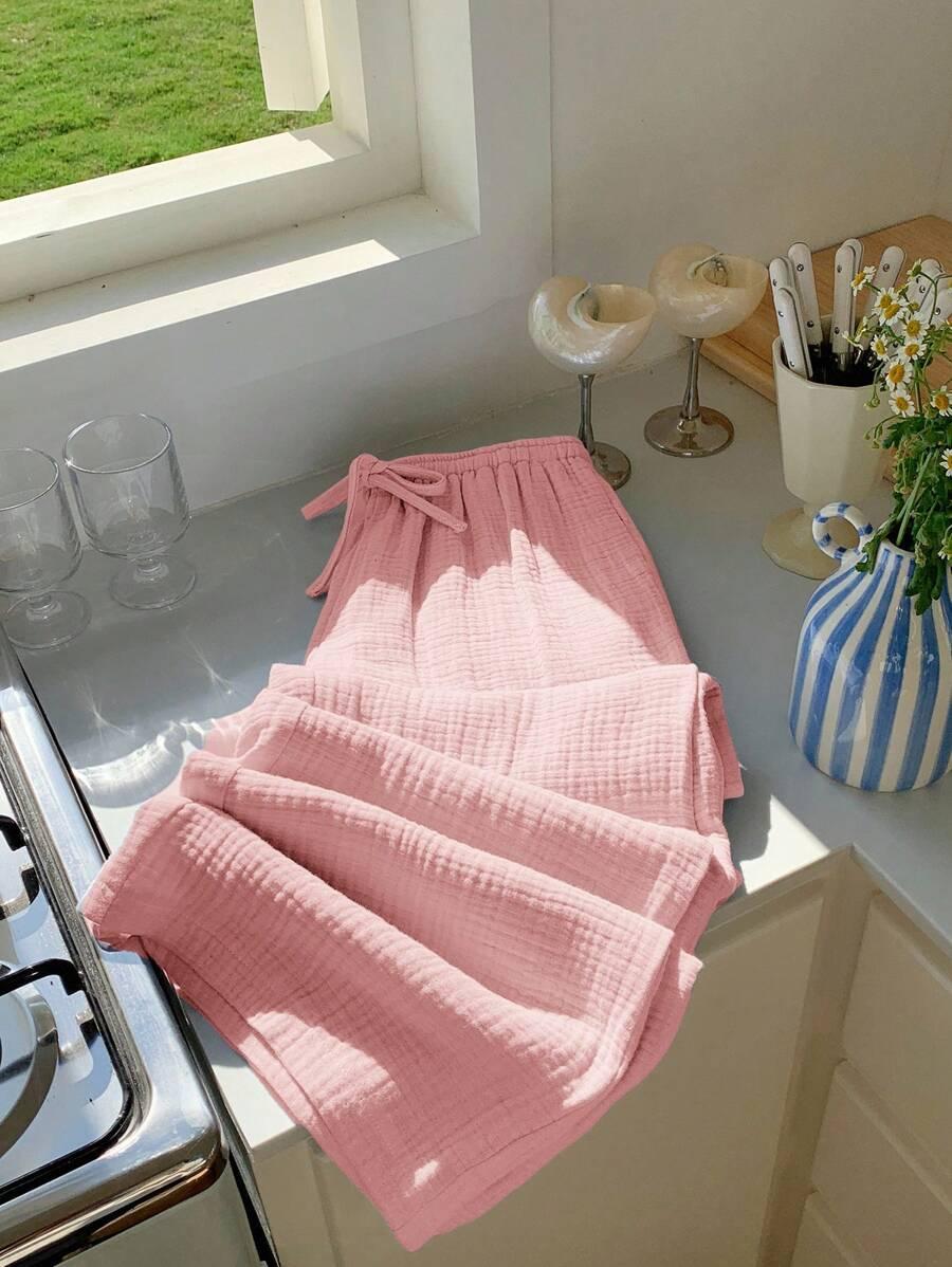 COMFORTCANA RÓŻOWE SPODNIE CASUAL S06__M
