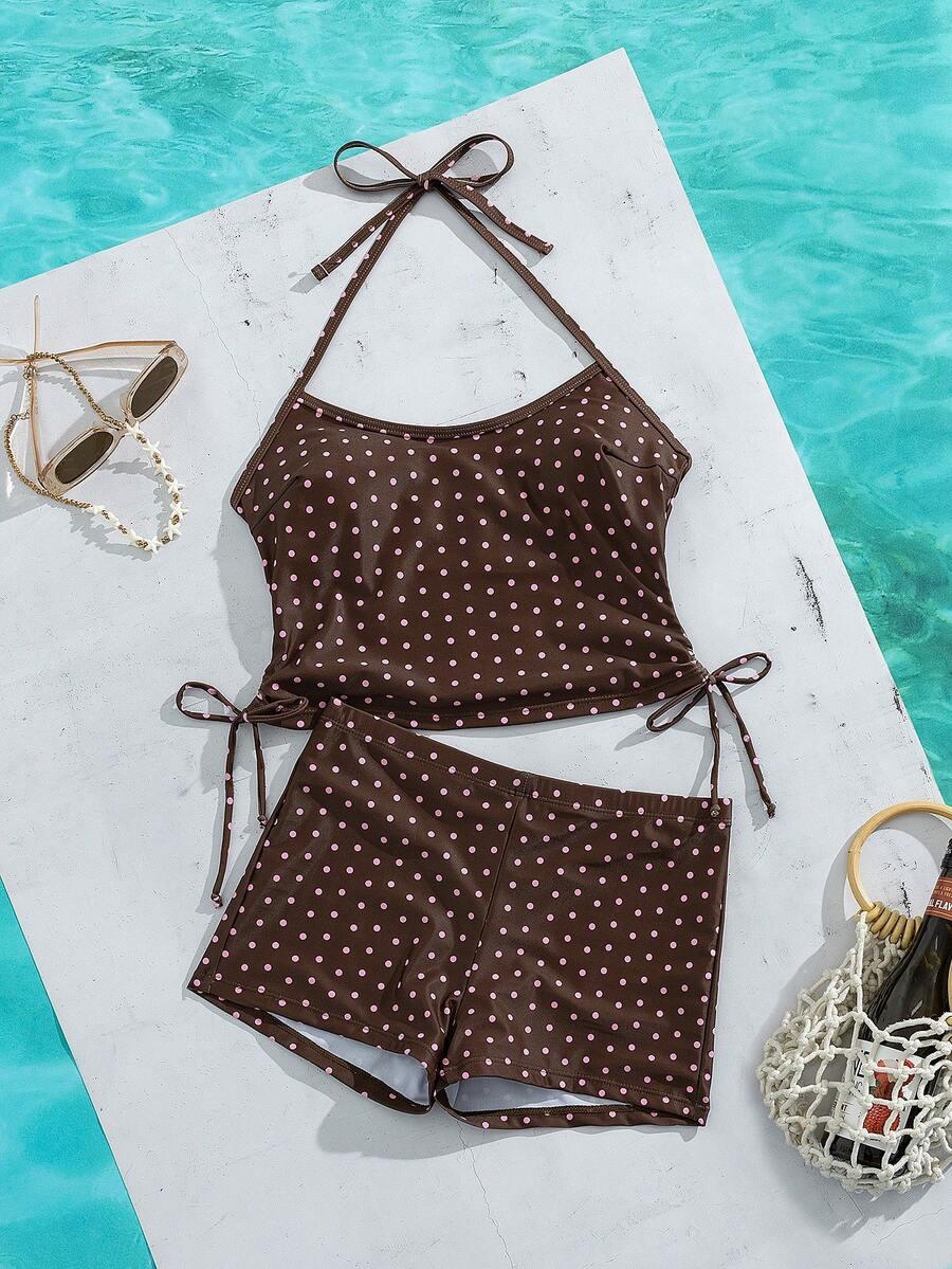 SHEIN DWUCZĘŚCIOWY STRÓJ KĄPIELOWY S09__L