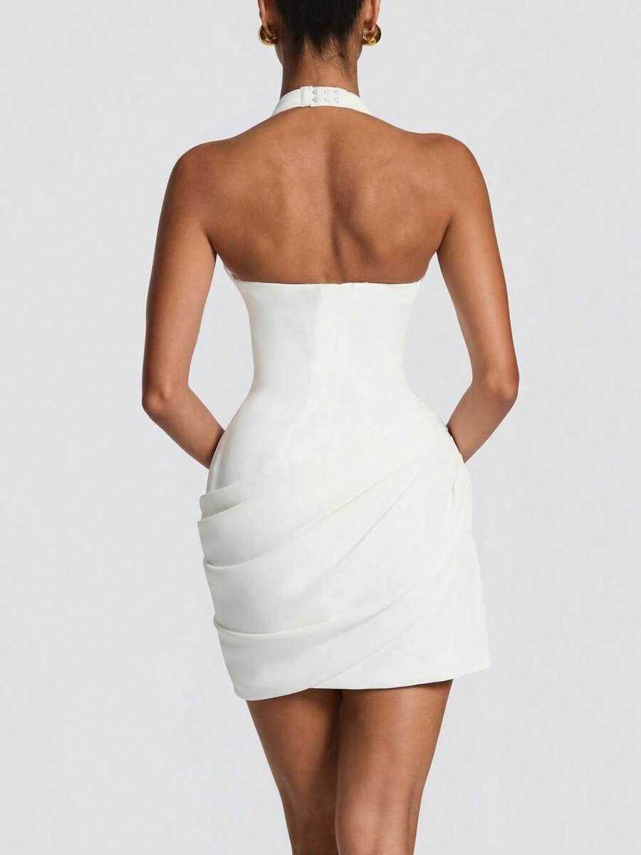 SHEIN BIAŁA MINI SUKIENKA S06__M