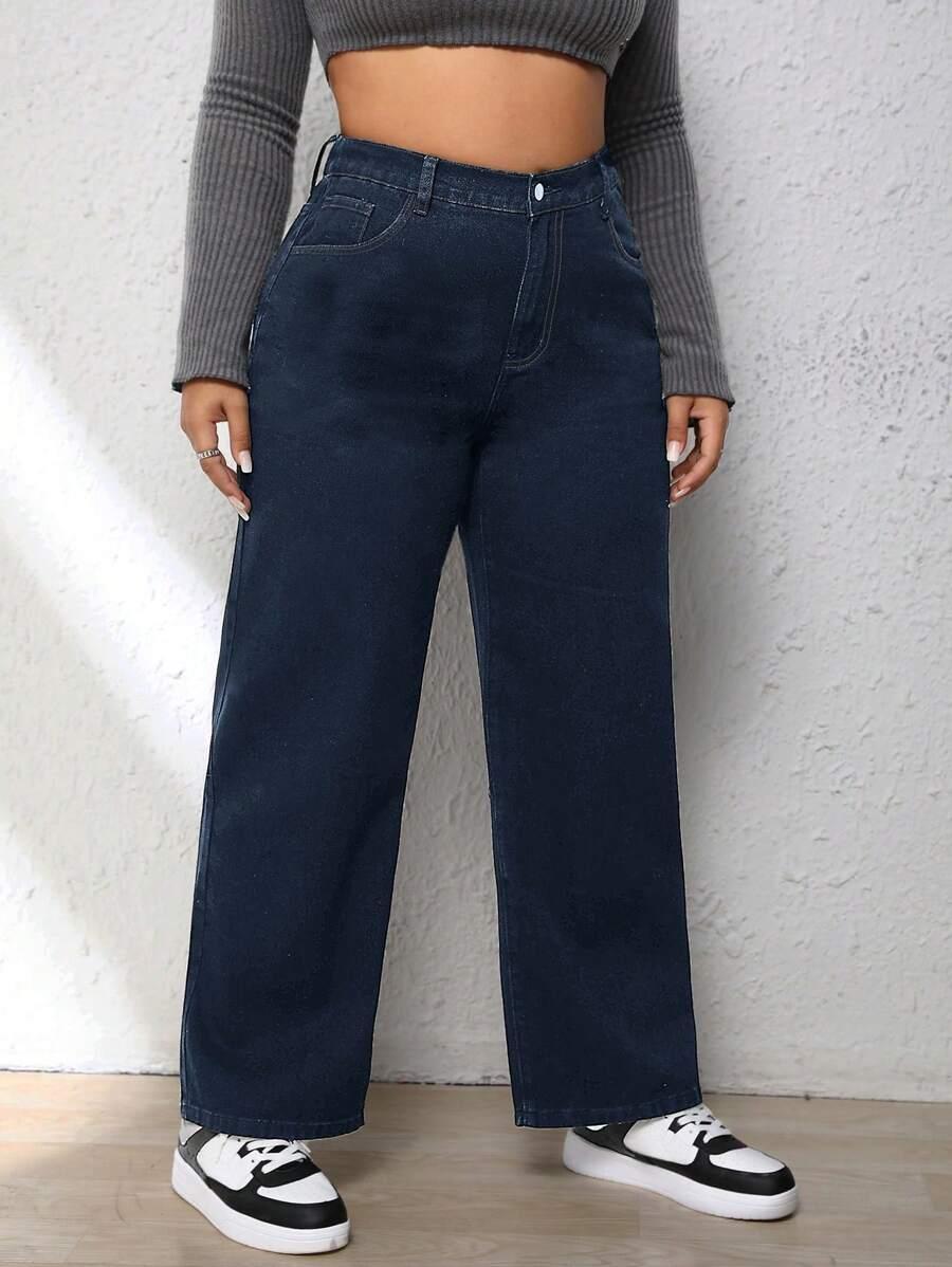 SHEIN NIEBIESKIE SPODNIE JEANS S06__XXL