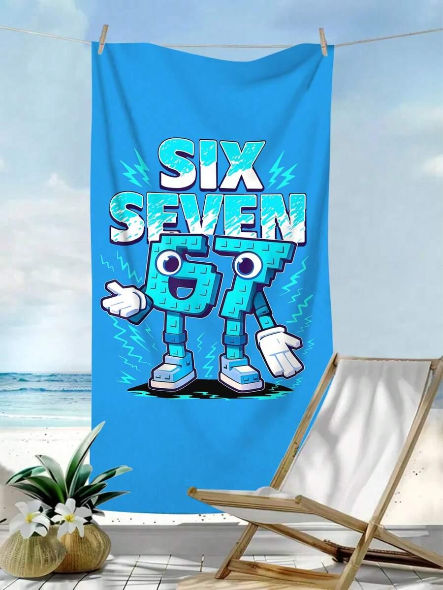 SHEIN RĘCZNIK PLAŻOWY NADRUK S07__90X180CM