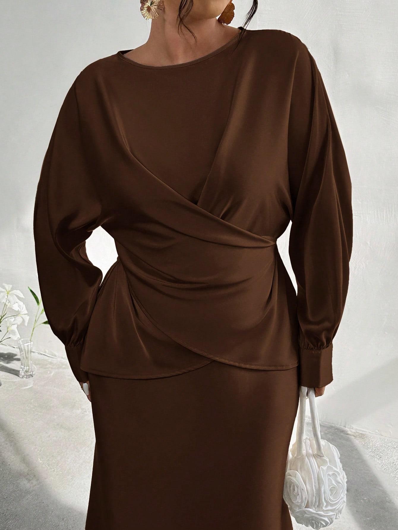 SHEIN BLUZKA SPÓDNICA KOMPLET S06__XXL