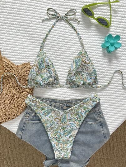 SHEIN DWUCZĘŚCIOWY STRÓJ KĄPIELOWY S09__S