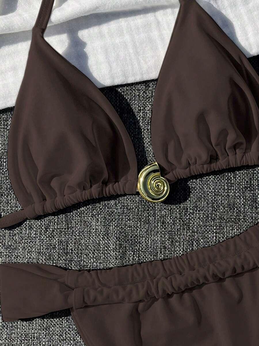 SHEIN DWUCZĘŚCIOWY STRÓJ KĄPIELOWY S09__L