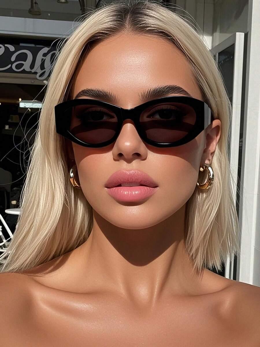 SHEIN CZARNE OKULARY PRZECIWSŁONECZNE S07