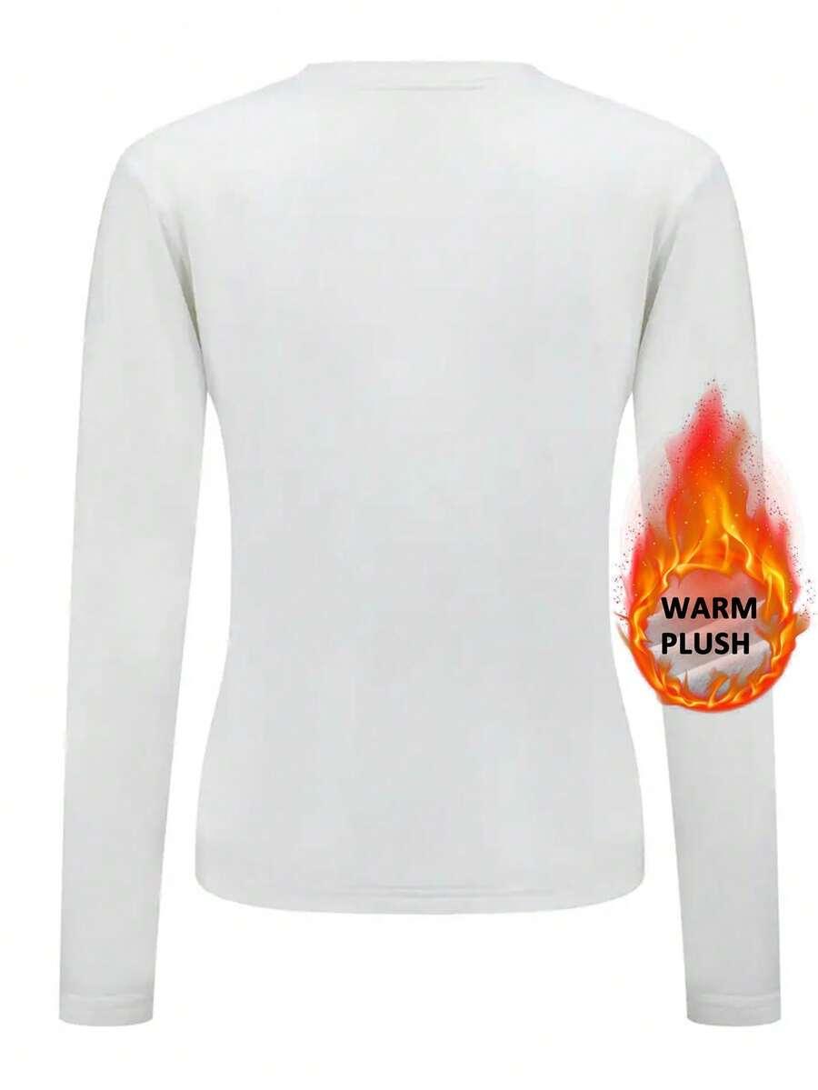 SHEIN BIAŁA BLUZKA DŁUGI RĘKAW S06__M