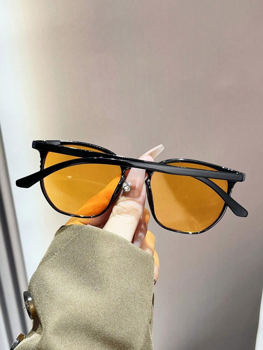 SHEIN OKULARY PRZECISŁONECZNE POMARAŃCZOWE SZKŁA S07