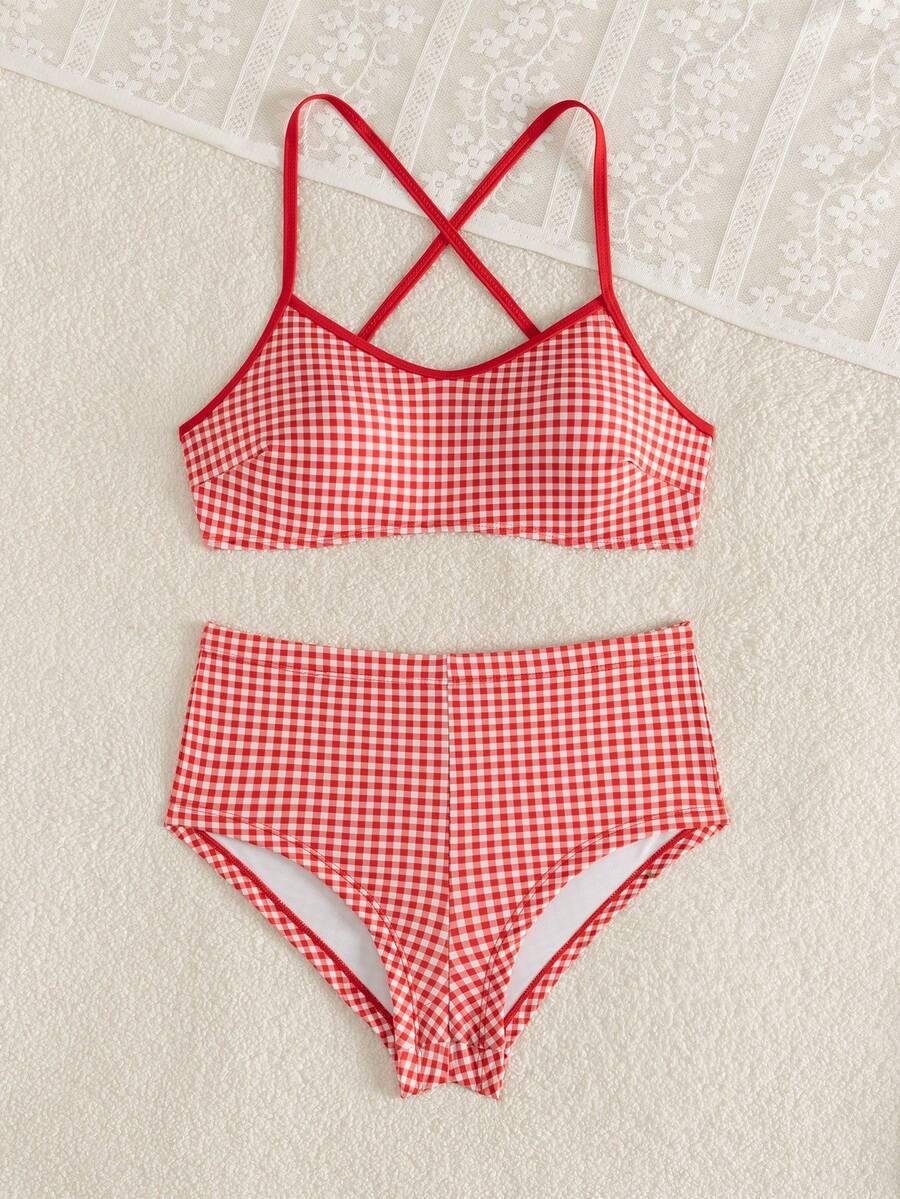 SHEIN DWUCZĘŚCIOWY STRÓJ KĄPIELOWY S09__XL