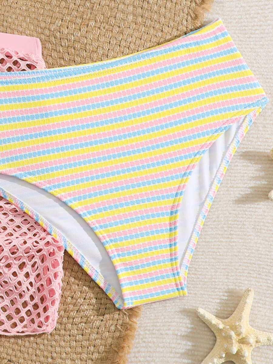 SHEIN KOMPLET DWUCZĘŚCIOWY STRÓJ KĄPIELOWY SARONG S09__146/152