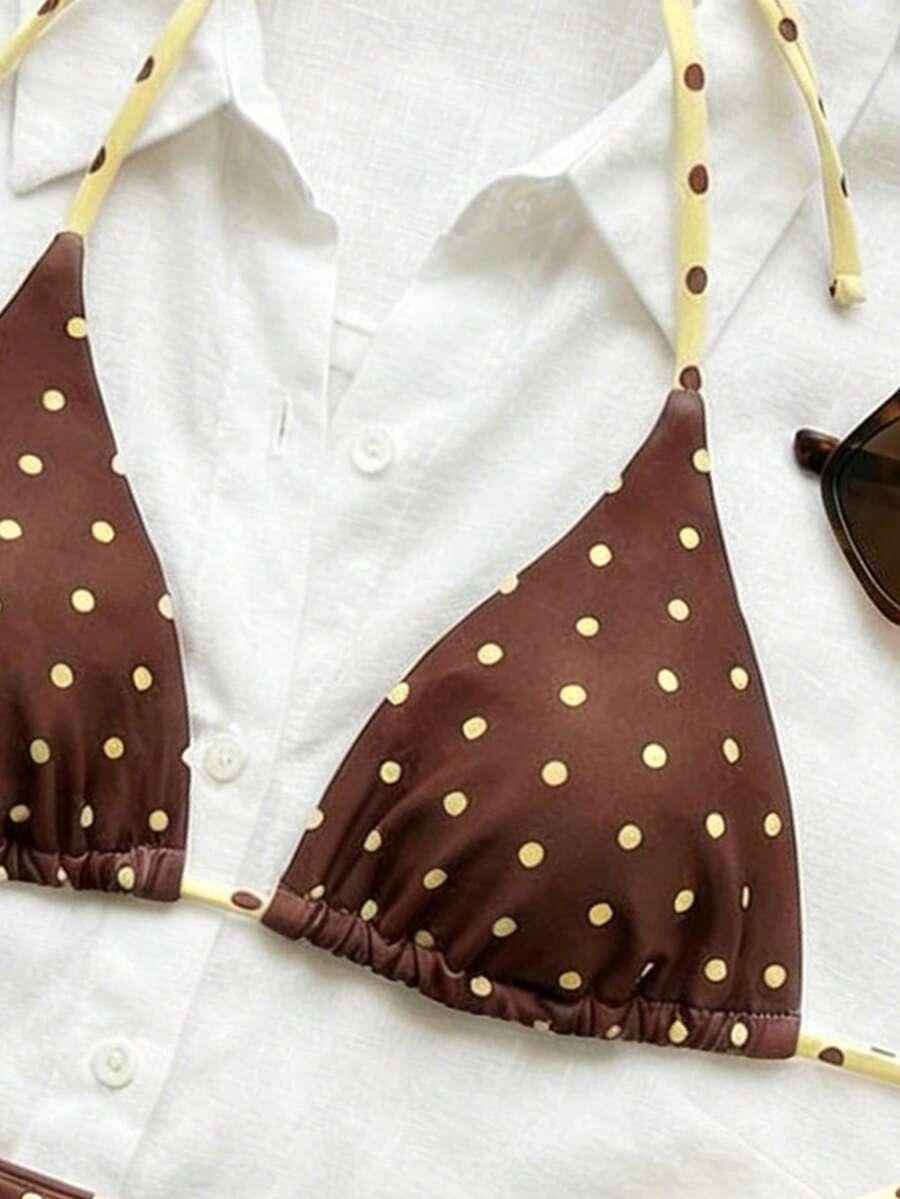 SWIM MOD DWUCZĘŚCIOWY STRÓJ KĄPIELOWY WZÓR GROSZKI S09__S