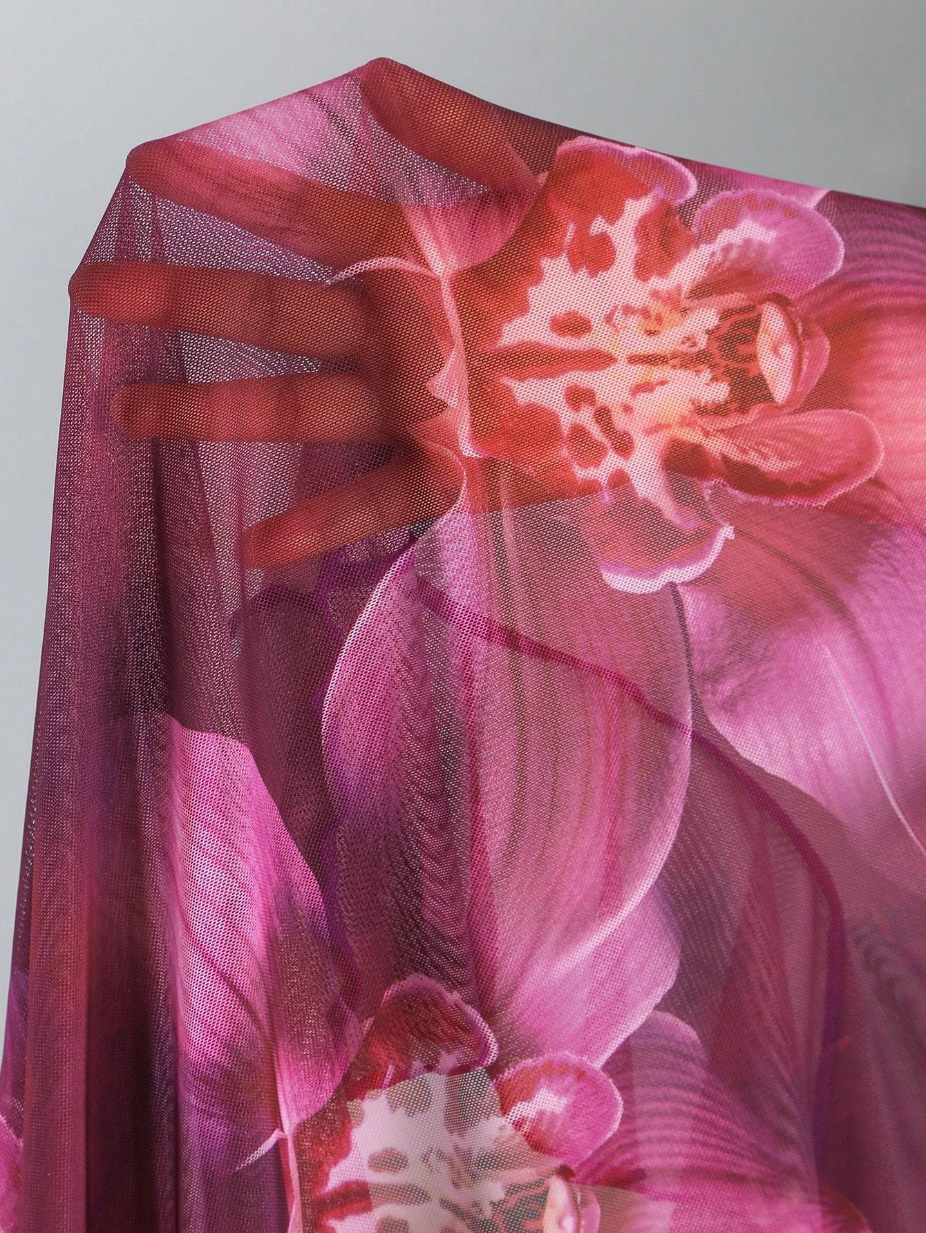 SHEIN KOMPLET DWUCZĘŚCIOWY STRÓJ KĄPIELOWY SARONG S09__L