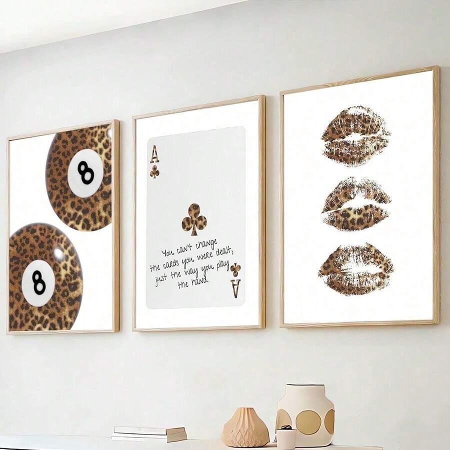 SHEIN OBRAZ DEKORACJA NA ŚCIANĘ 3SZT S07__20X30CM
