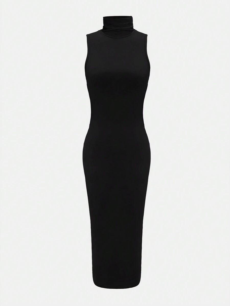 SHEIN CZARNA SUKIENKA BEZ PLECÓW S06__S