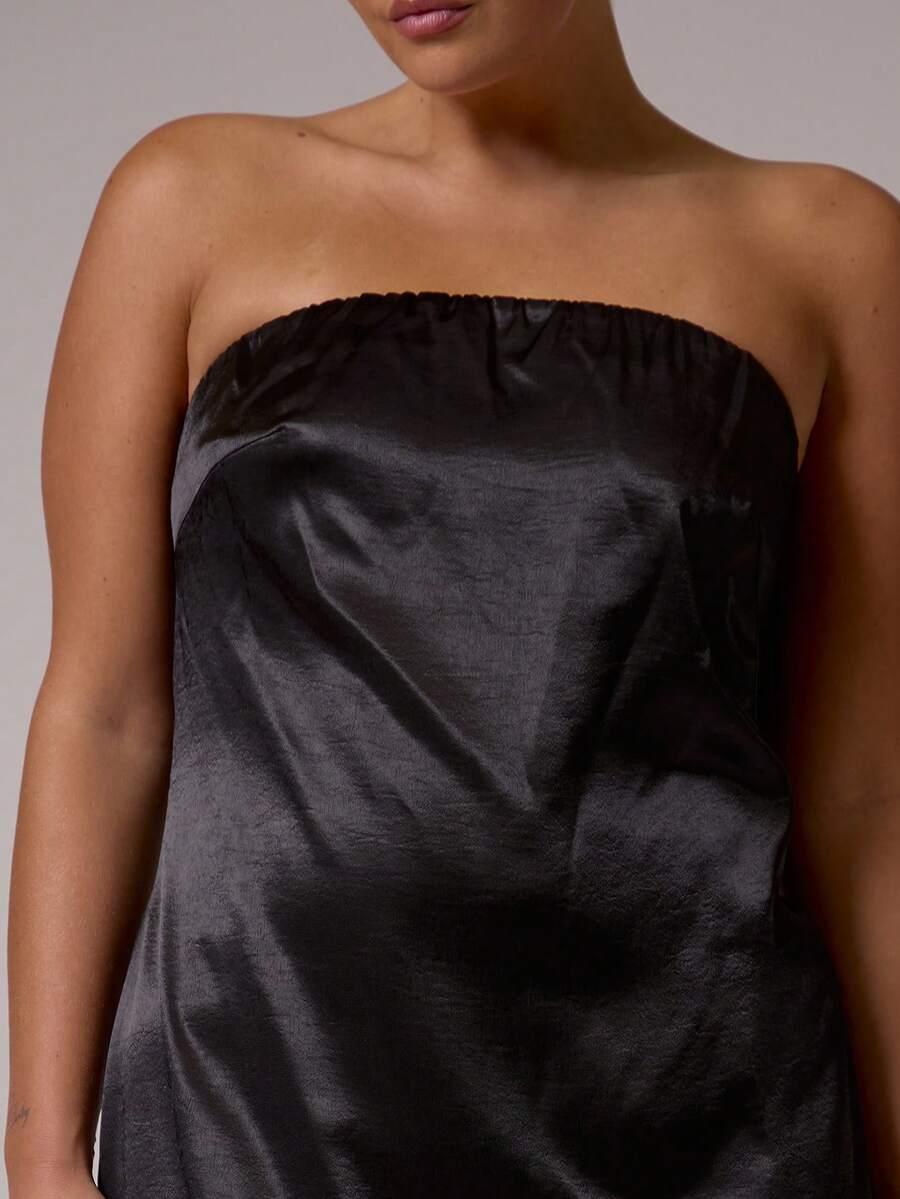 MUSERA SATYNOWA MAXI SUKIENKA ODKRYTE RAMIONA S06__48