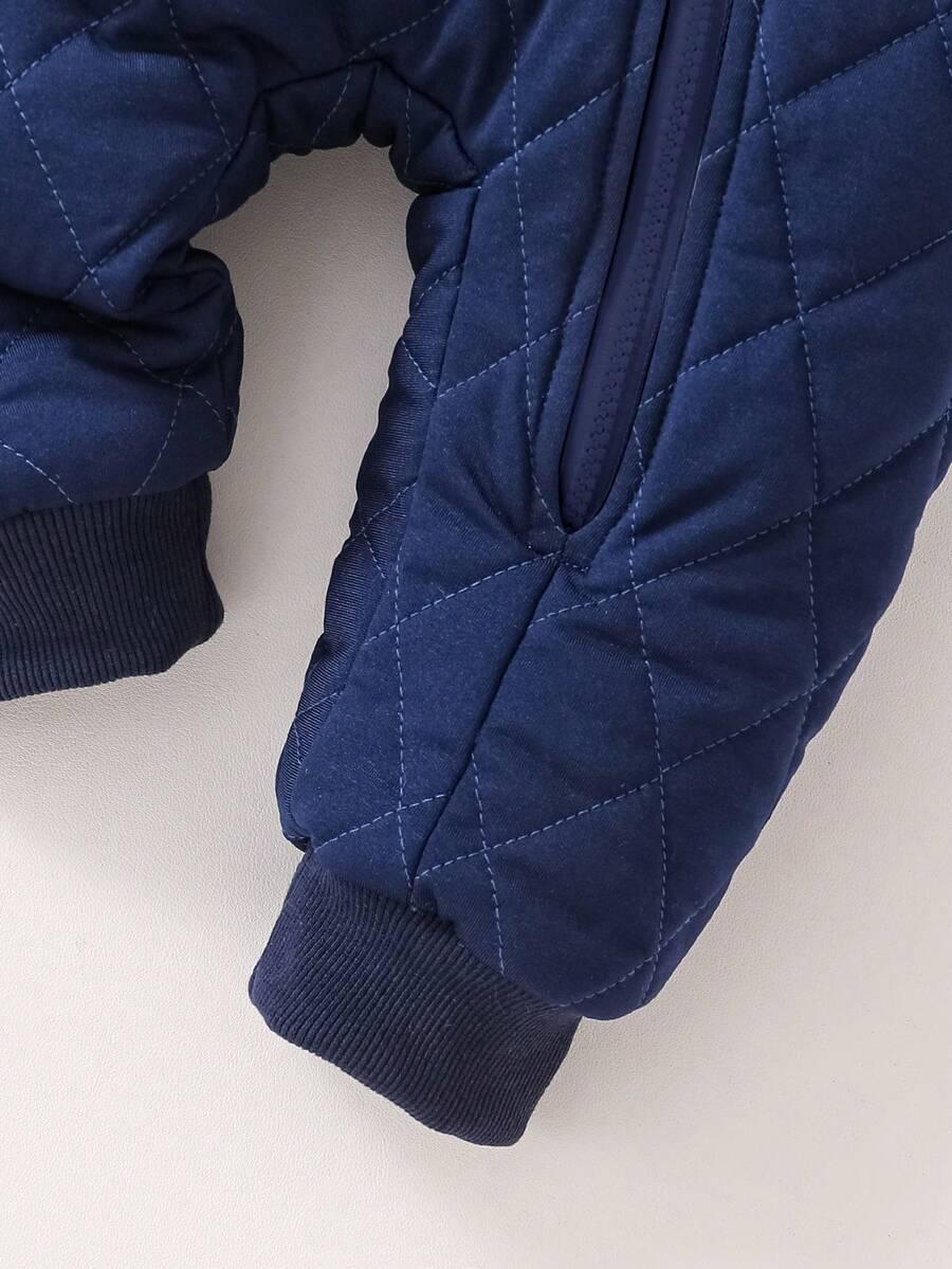 SHEIN GRANATOWY KOMBINEZON ZAMEK W01__86-92CM