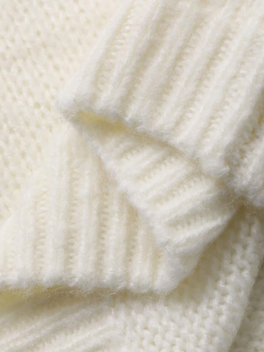 DAZY BIAŁY SWETER DŁUGI RĘKAW S06__128-134