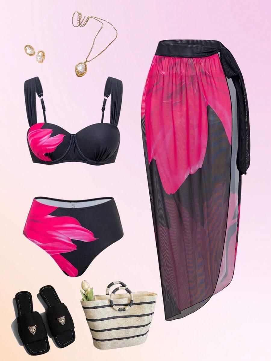 SWIM OASIS DWUCZĘŚCIOWY STRÓJ KĄPIELOWY PAREO KOMPLET S09__XL