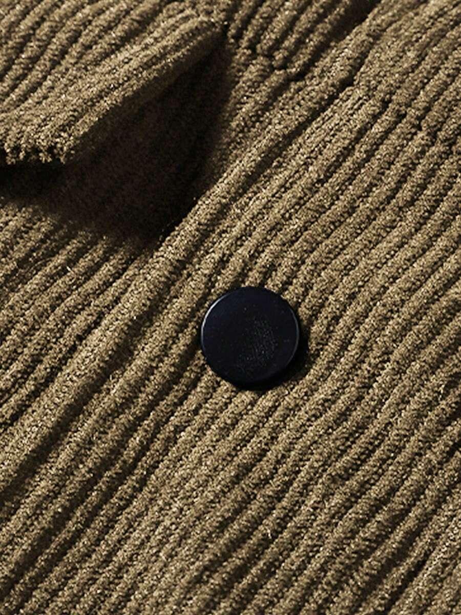 SHEIN SZTRUKSOWA BRĄZOWA KURTKA S06__XXL