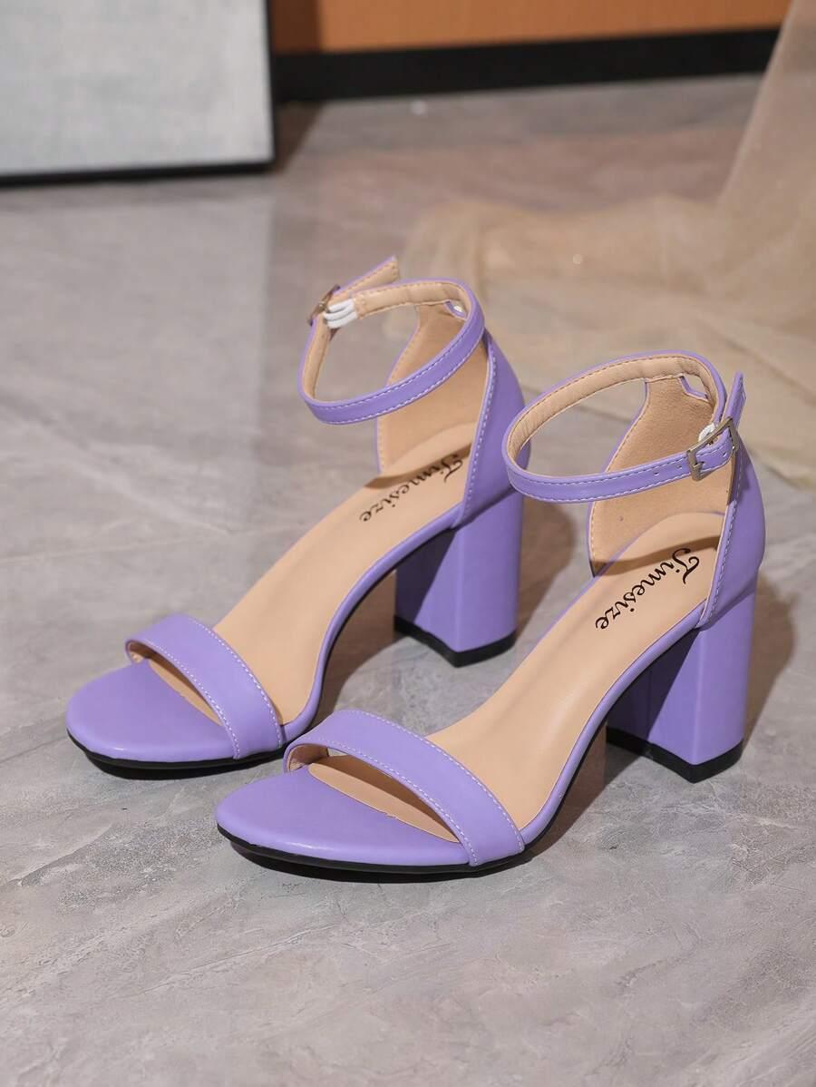 SHEIN FIOLETOWE SANDAŁY OBCAS S06__36